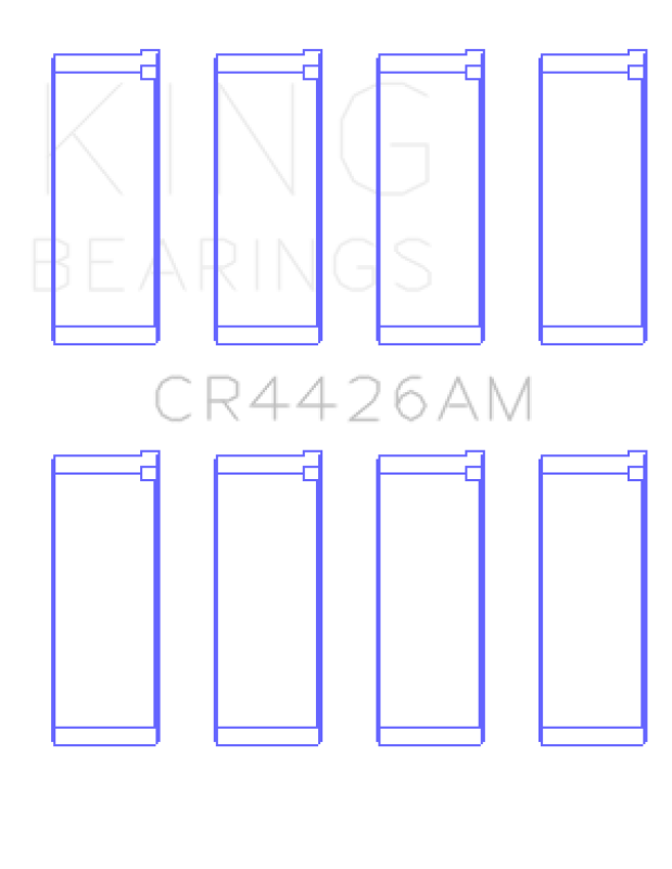 King Engine Bearings Renault R12 (Size +0.50mm) Connecting Rod Bearing Set