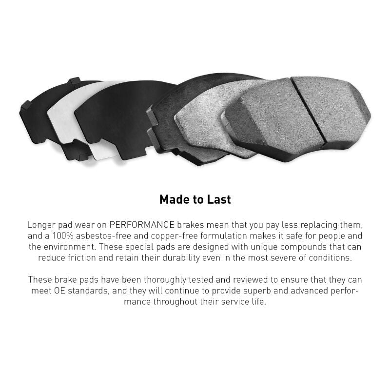 R1 Concepts R1 94-03 Ford Escort Rear Performance Sport Pads & Hardware Kit