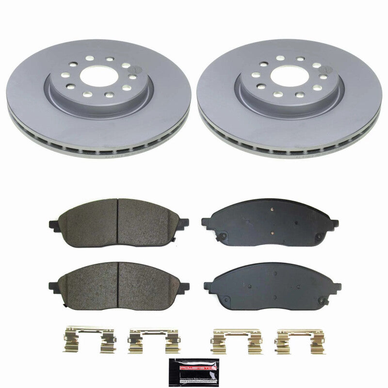 PowerStop Power Stop 22-24 Jeep Grand Cherokee Front Z17 Coated Brake Kit