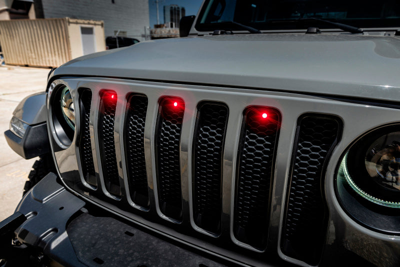ORACLE Lighting Oracle Pre-Runner Style LED Grille Kit for Jeep Wrangler JL - Red