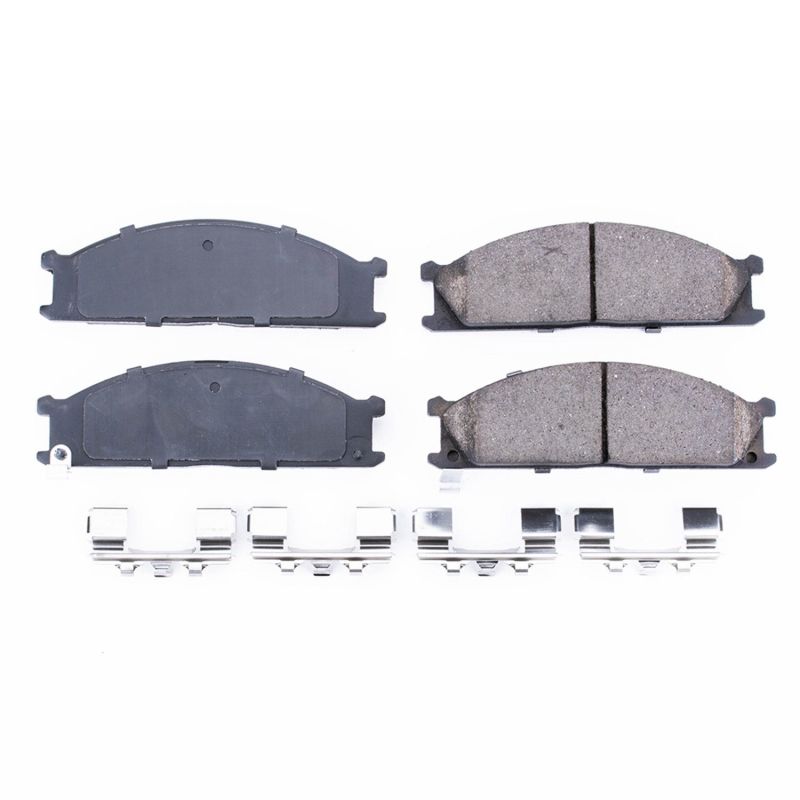 PowerStop Power Stop 86-94 Nissan D21 Front Z17 Evolution Ceramic Brake Pads w/Hardware
