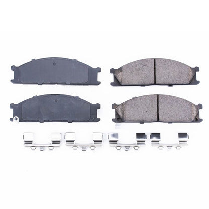 PowerStop Power Stop 86-94 Nissan D21 Front Z17 Evolution Ceramic Brake Pads w/Hardware