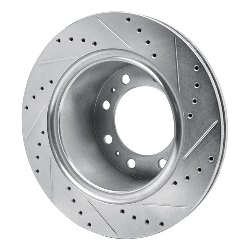 R1 Concepts R1 09-25 Dodge Ram 4000 (Mexico) Rear Left Drilled & Slotted Silver Brake Rotor