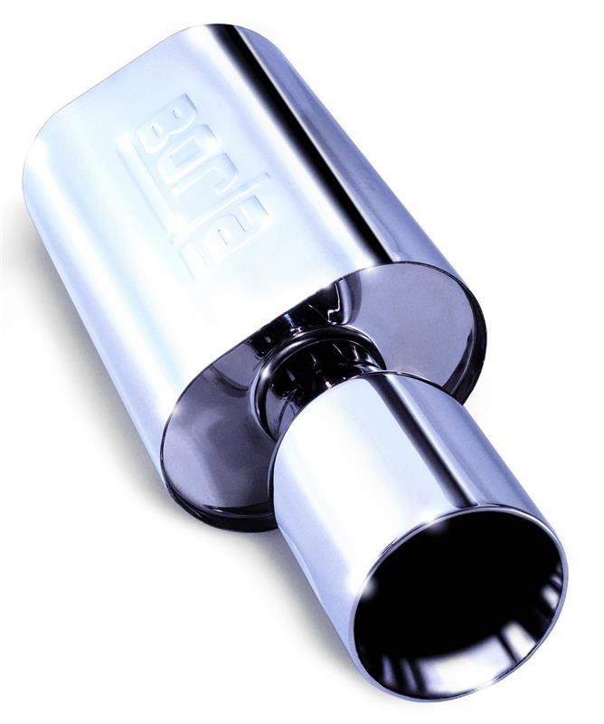Borla Wailtail Oval 2-1/4in x 5in Side Round Out Boomer Muffler