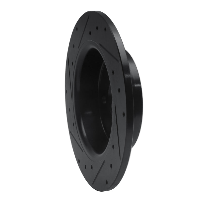 R1 Concepts R1 00-06 Rover 75 (Mexico) Rear Right Drilled & Slotted Black Brake Rotor