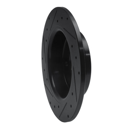R1 Concepts R1 06-07 Mazda 6 Rear Right Drilled & Slotted Black Brake Rotor