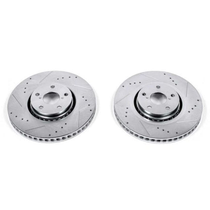 PowerStop Power Stop 07-11 Lexus GS350 Front Evolution Drilled & Slotted Rotors - Pair