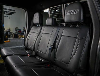 PRP Seats PRP 12-14 Ford Raptor  Rear Bench Seat Covers- Black with Silver Stitch