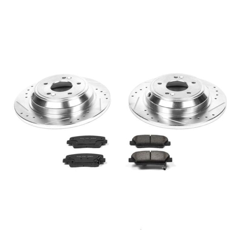 PowerStop Power Stop 2009 Hyundai Genesis Rear Z23 Evolution Sport Brake Kit