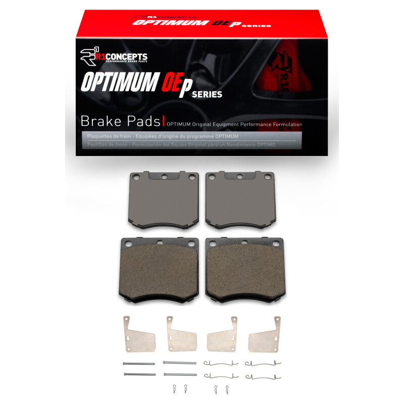 R1 Concepts R1 1970-1977 Mercury CAPRI Front R1 Optimum OE Pads & Hardware Kit