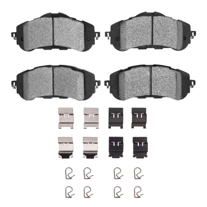 R1 Concepts R1 16-17 Peugeot 308 (Mexico) Front Semi Met Pads & Hardware Kit