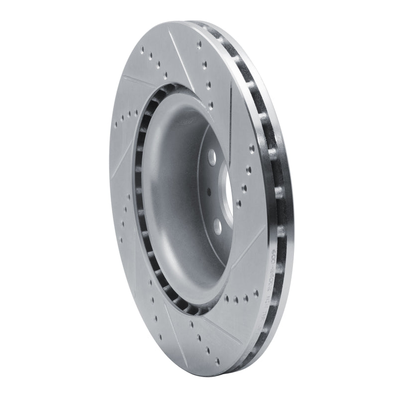 R1 Concepts R1 17-25 Tesla Model 3 Front Left Drilled & Slotted Silver Brake Rotor