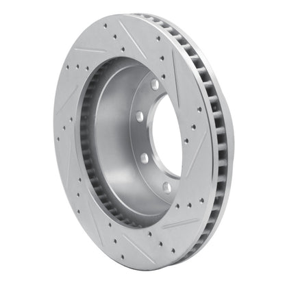 R1 Concepts R1 03-08 Dodge Ram 2500 Front Left Drilled & Slotted Silver Brake Rotor