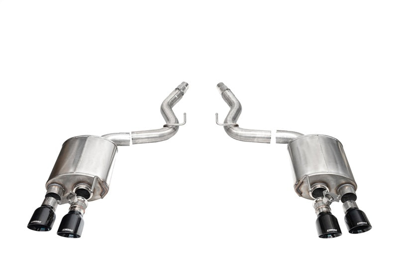CORSA Performance Corsa 24+ Ford Mustang Dark Horse 5.0L 3in Dual Rear Axle-Back w/Twin 4.5in Black PVD Slash Tips