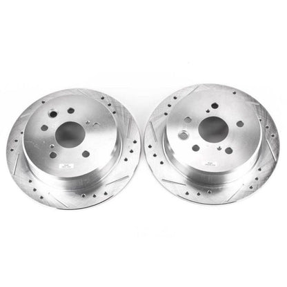 PowerStop Power Stop 06-15 Lexus IS250 Rear Evolution Drilled & Slotted Rotors - Pair
