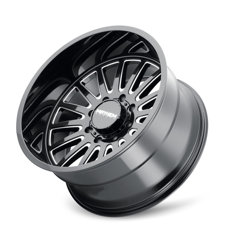 Mayhem 8114 Utopia 20x9 / 6x139.7 BP / 18mm Offset / 106mm Hub Black w/ Milled Spokes Wheel