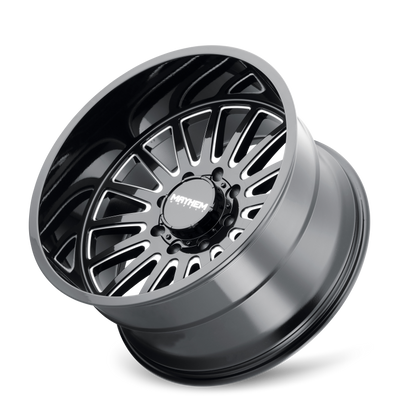 Mayhem 8114 Utopia 20x10 / 5x127 BP / -19mm Offset / 71.5mm Hub Black w/ Milled Spokes Wheel
