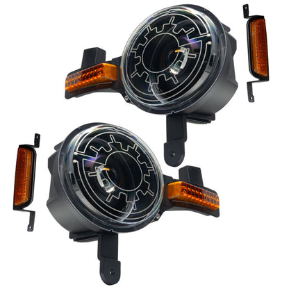 ORACLE Lighting Oracle 2021+ Ford Bronco Oculus Bi-LED Projector Headlights w/ Heated Lenses