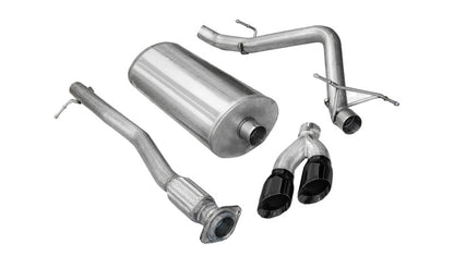 CORSA Performance Corsa 2011-2013 GMC Sierra Ext. Cab/Std. Bed 1500 6.2L V8 Black Sport Cat-Back Exhaust