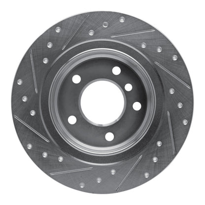 R1 Concepts R1 05-12 BMW 120i (Mexico) Rear Right Drilled & Slotted Silver Brake Rotor