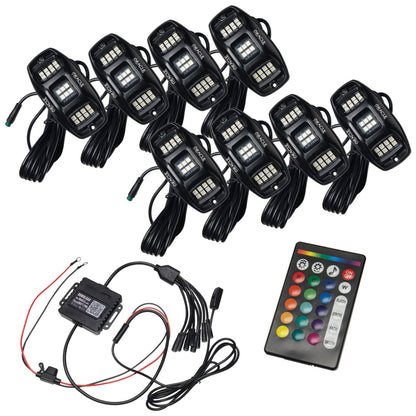 ORACLE Lighting Oracle Underbody RGB+W Wheel Well Rock Light Kit - 8 PCS - ColorSHIFT