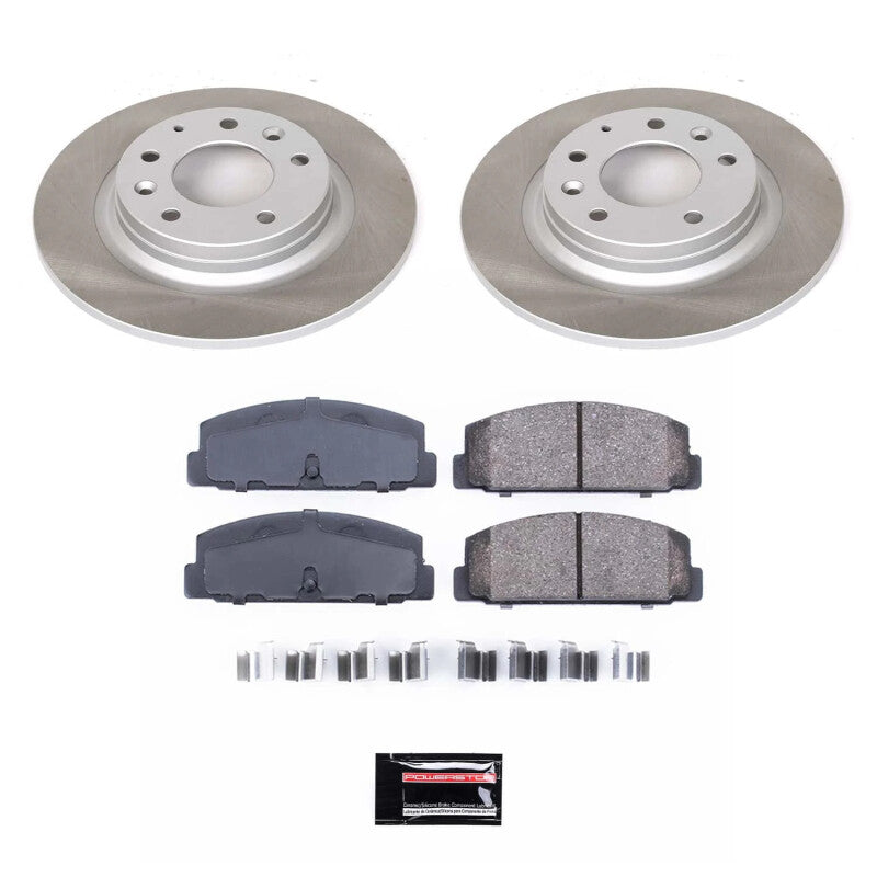 PowerStop Power Stop 2003 Mazda Protege Rear Semi-Coated Rotor Kit