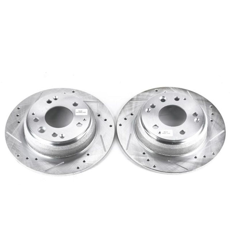 PowerStop Power Stop 91-95 Acura Legend Rear Evolution Drilled & Slotted Rotors - Pair