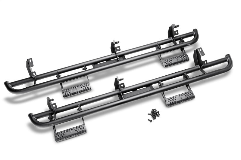 N-Fab RKR Step System 15-17 Ford F-150 SuperCrew - Tex. Black - 1.75in