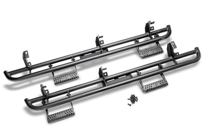 N-Fab RKR Step System 15-17 Ford F-150 SuperCrew - Tex. Black - 1.75in