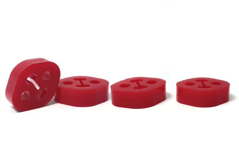 Perrin Performance PERRIN Subaru / Universal 15mm ID 1.5in. Hole Offset Exhaust Hanger - Red (Sold Individually)