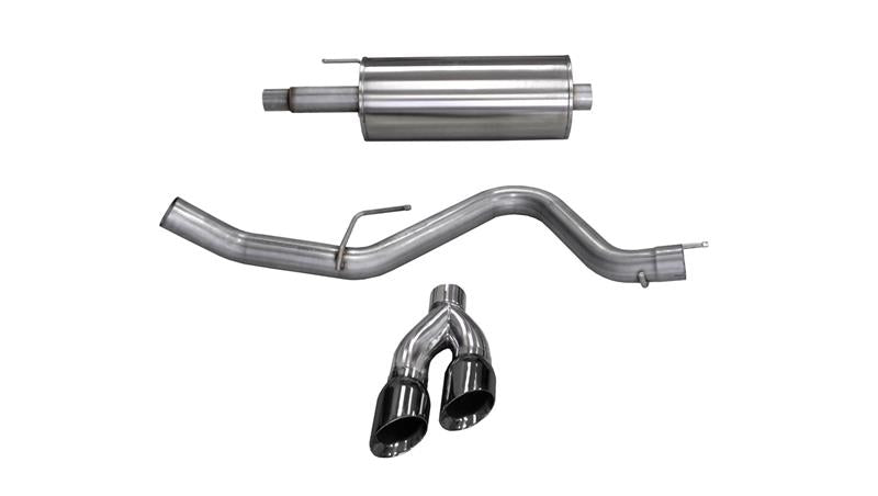 CORSA Performance Corsa 2015-2020 Ford F-150 5.0L V8 (Super Crew Cab) Black Sport Single Side Dual 4in Tips CB Exhaust