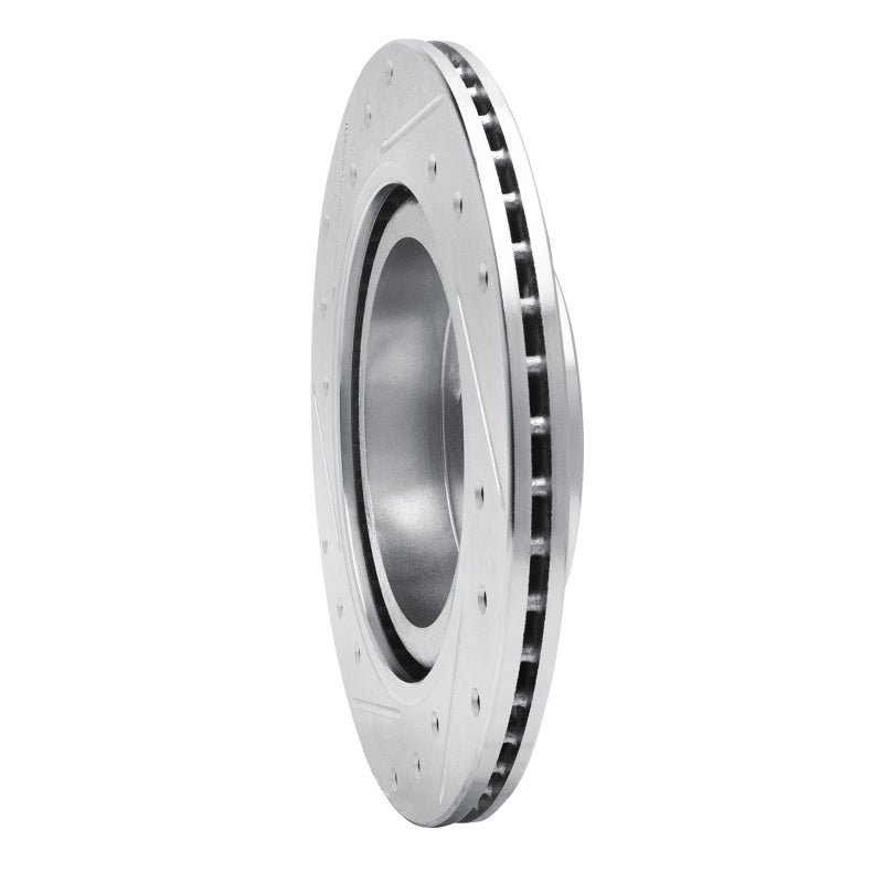 R1 Concepts R1 16-25 Dodge Attitude (Mexico) Front Right Drilled & Slotted Silver Brake Rotor