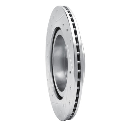 R1 Concepts R1 16-25 Dodge Attitude (Mexico) Front Right Drilled & Slotted Silver Brake Rotor