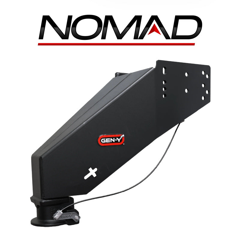 GEN-Y Hitch Gen-Y Nomad Static 5th Wheel to Gooseneck - 6.5K TW 30K Tow - Texture Black (1116/1621/1716 Frames)