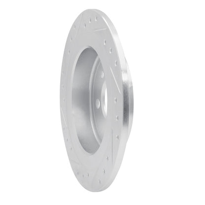 R1 Concepts R1 09-14 Mini Cooper (Excl Clubman) Rear Right Drilled & Slotted Silver Brake Rotor