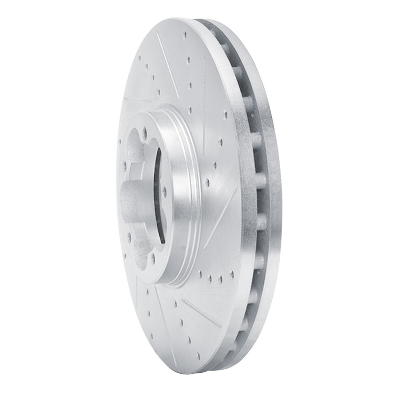 R1 Concepts R1 14-19 Ford Transit-150 Front Right Drilled & Slotted Silver Brake Rotor