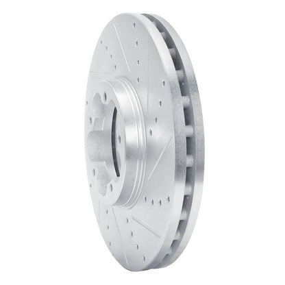 R1 Concepts R1 14-19 Ford Transit-150 Front Right Drilled & Slotted Silver Brake Rotor