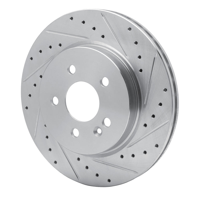 R1 Concepts R1 98-05 Mercedes-Benz ML430 Front Right Drilled & Slotted Silver Brake Rotor