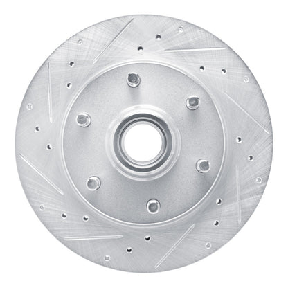 R1 Concepts R1 88-96 Chevrolet C2500 Front Left Drilled & Slotted Silver Brake Rotor