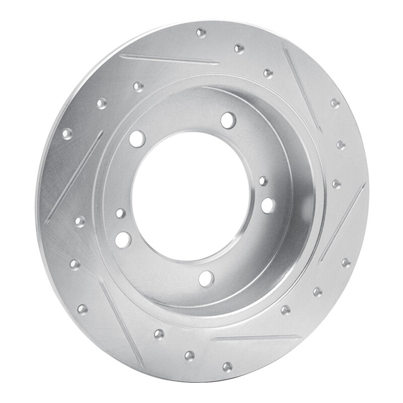 R1 Concepts R1 83-98 Chevrolet Tracker Front Right Drilled & Slotted Silver Brake Rotor