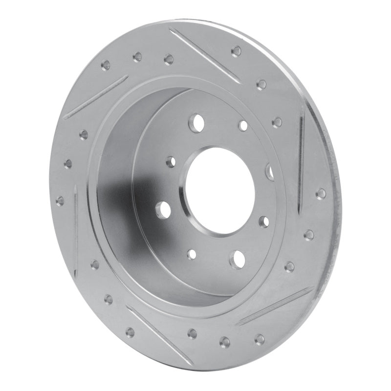 R1 Concepts R1 88-01 Acura Integra Rear Left Drilled & Slotted Silver Brake Rotor