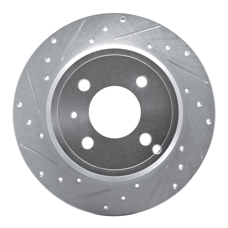R1 Concepts R1 93-95 Volvo 850 Rear Left Drilled & Slotted Silver Brake Rotor