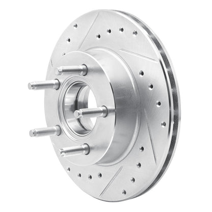 R1 Concepts R1 1990-1994 Ford Ranger (USA/Canada) Front Left Drilled & Slotted Silver Brake Rotor