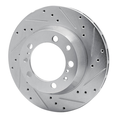 R1 Concepts R1 91-97 Porsche 911 Left Rear Drilled & Slotted Silver Brake Rotor