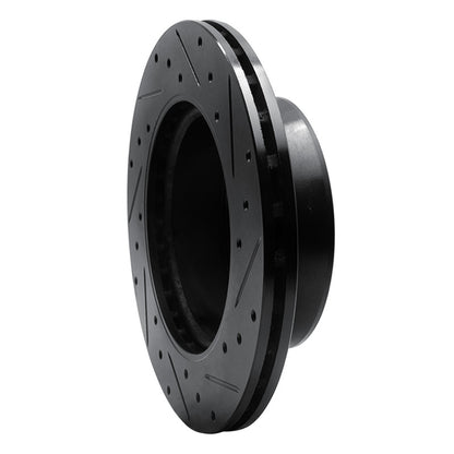 R1 Concepts R1 02-06 Dodge Sprinter 3500 Front Left Drilled & Slotted Black Brake Rotor