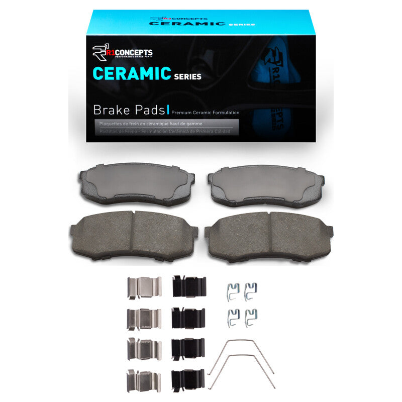 R1 Concepts R1 1993-2024 Lexus GX460 Rear R1 Ceramic Pads & Hardware Kit