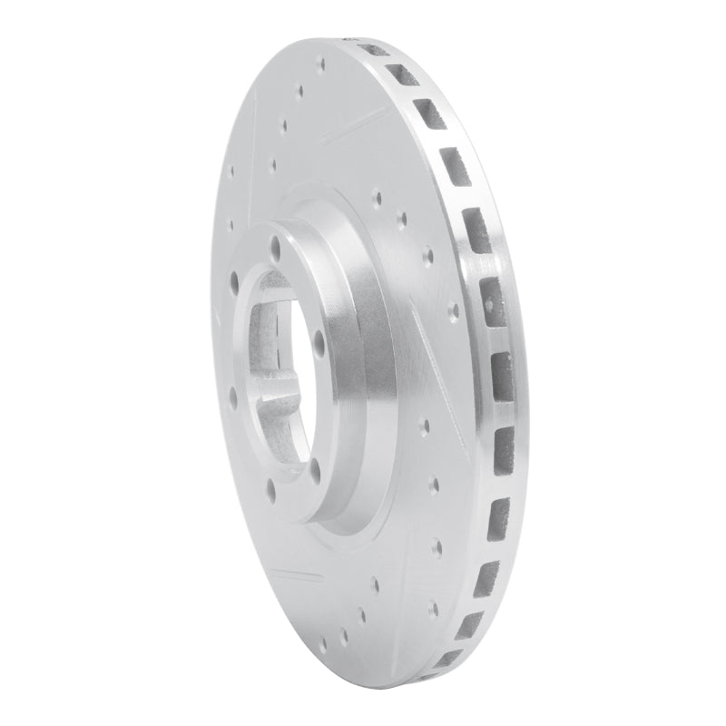 R1 Concepts R1 86-95 Dodge Raider Front Left Drilled & Slotted Silver Brake Rotor