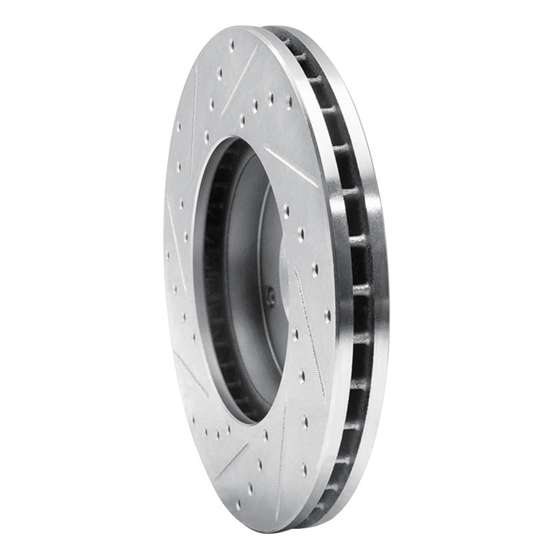 R1 Concepts R1 02-07 Nissan X-Trail (Mexico) Front Right Drilled & Slotted Silver Brake Rotor