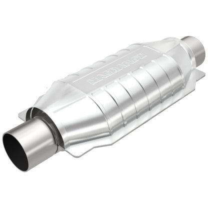 MagnaFlow Univ Cat Conv 2.25in Inlet/Outlet Ctr/Ctr Oval 12in Body L x 6.5in W x 16in Overall L