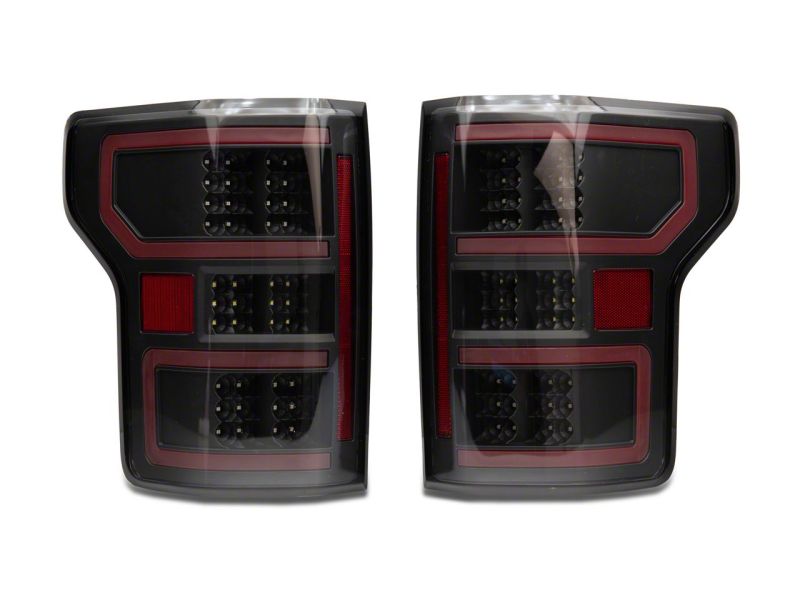 Raxiom 18-20 Ford F-150 LED Tail Lights- Black Housing (Clear Lens)